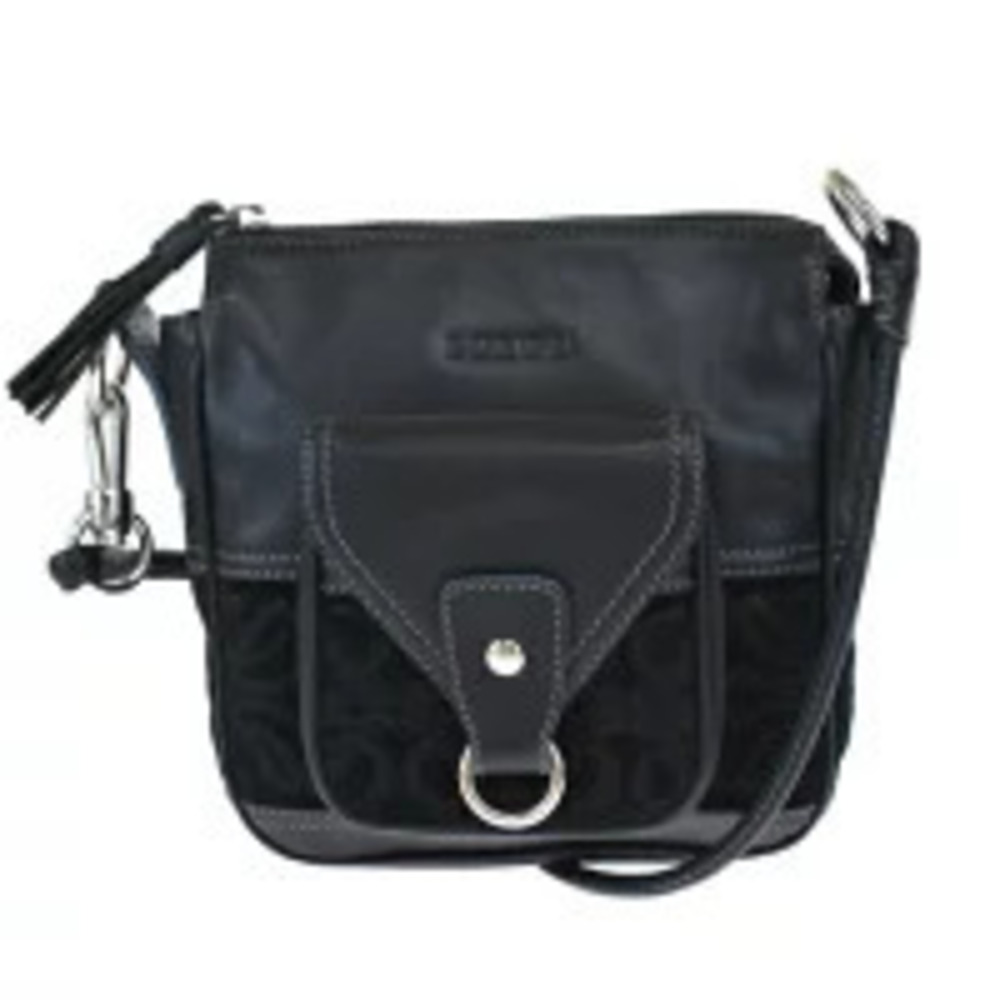 Loewe shoulder bag Pouch Clutch black suede leather